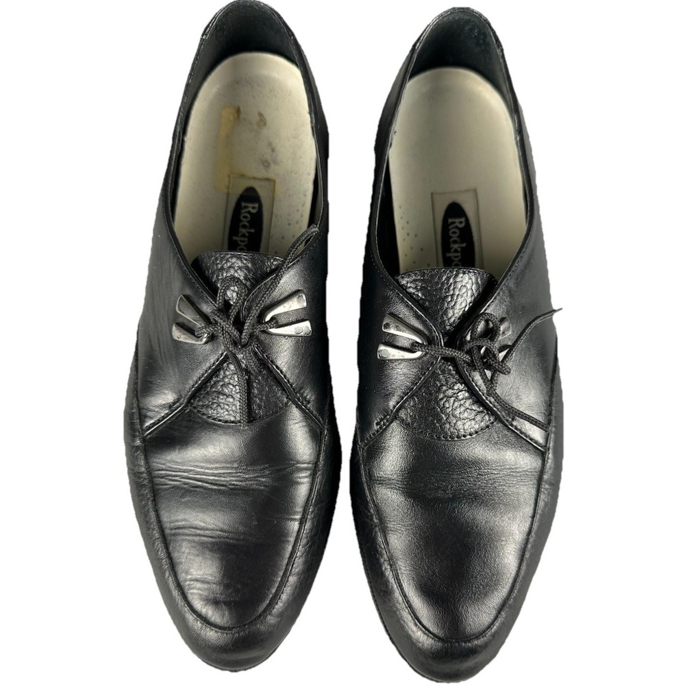 Rockport Women's Size 6.5 Black Leather Lace Up Oxford  Shoes Comfort